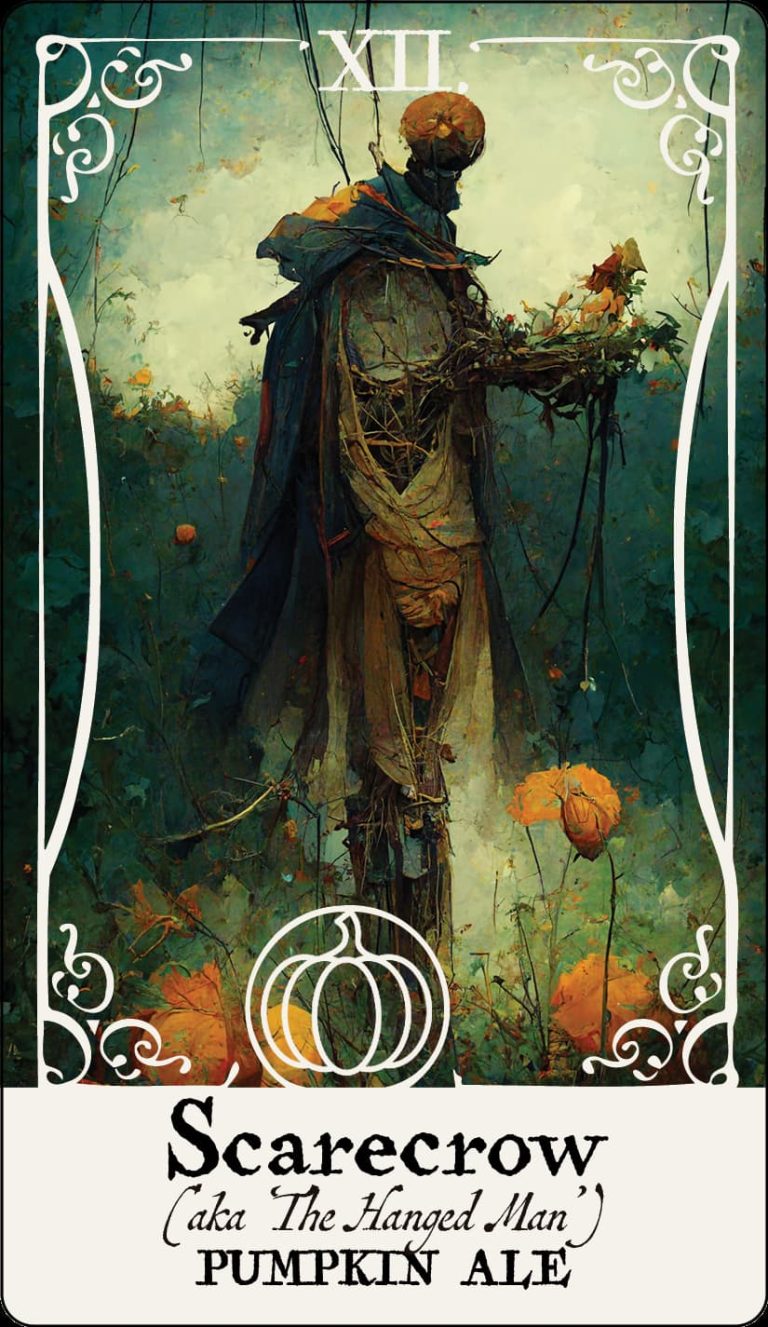 Scarecrow Pumpkin Ale product tarot card