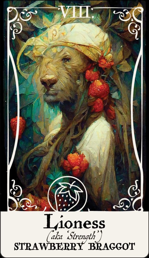 Lioness Braggot product tarot card